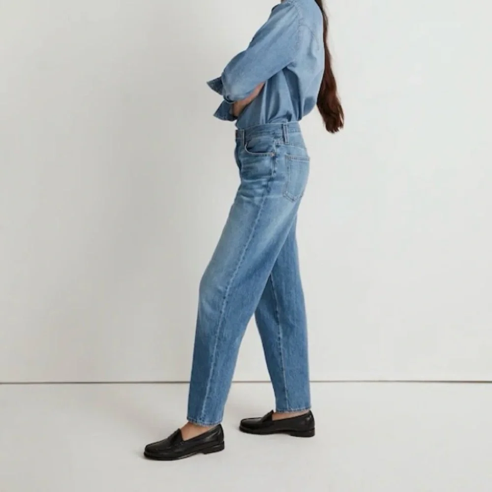 Madewell NWT The Slouchy Boyjean in Roswell Wash Size 28 - Picture 2 of 14